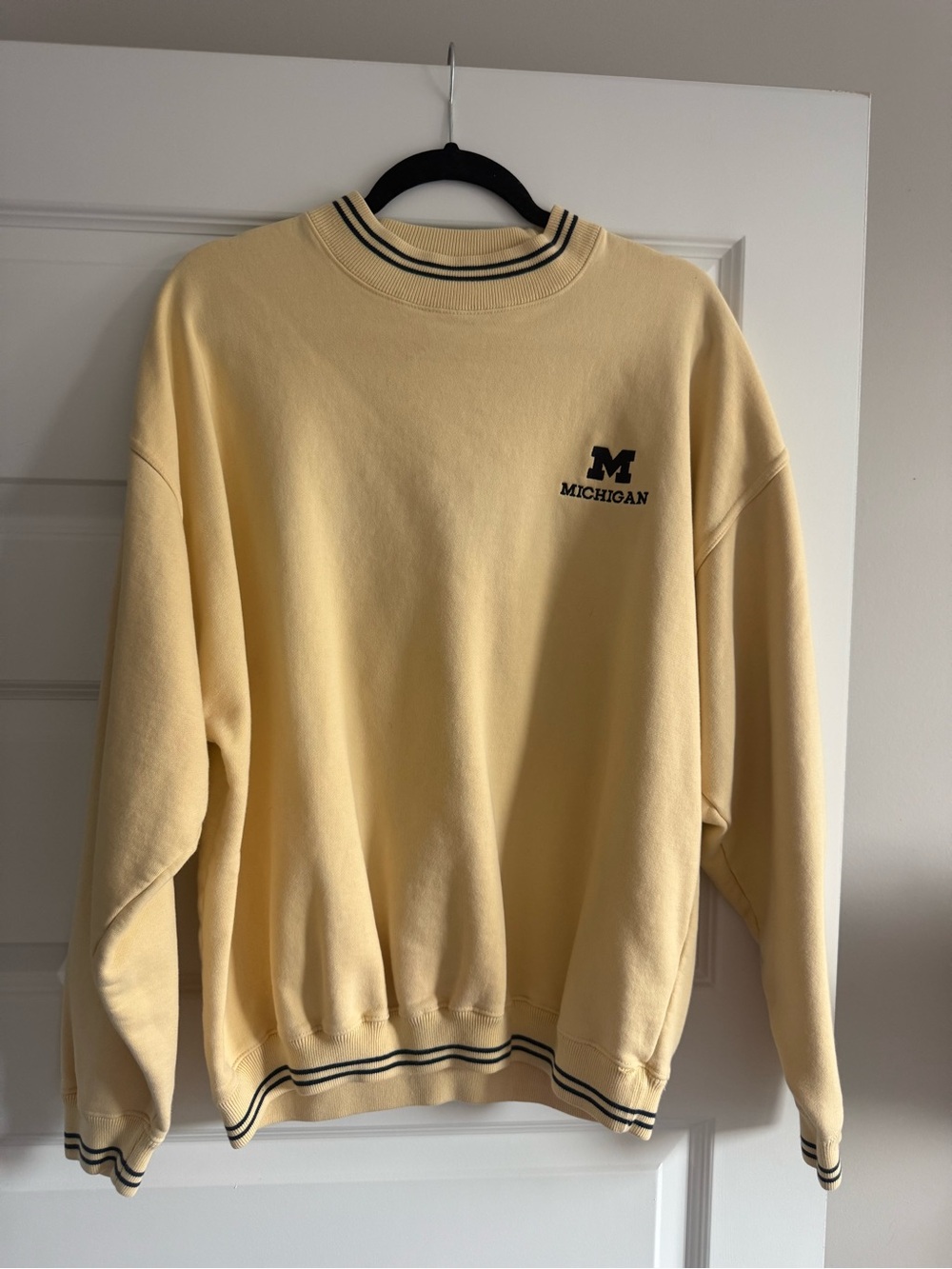 Gear For Sports Pale Yellow Michigan Crewneck Sweater